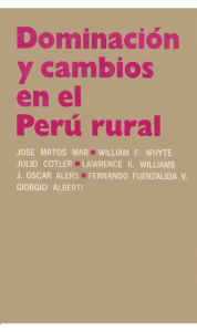 dominación y cambio en el Perú rural