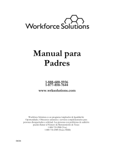 Table of Contents - Workforce Solutions
