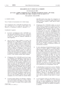 Reglamento (UE) no 223/2012 de la Comisión, de 14 de marzo de