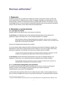 Normas editoriales - Universidad de Lima