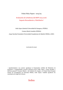 Evaluación de la Reforma del IRPF 2015-2016
