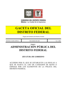 gaceta oficial del distrito federal