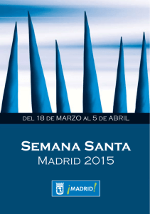 Programa Semana Santa Madrid 2015