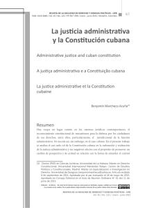 La justicia administrativa y la Constitución cubana