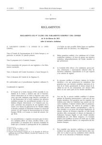 Reglamento (UE) no 211/2011 del Parlamento Europeo y del