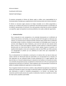 Informe de labores Coordinación ULDS Acosta Gabriela Prado