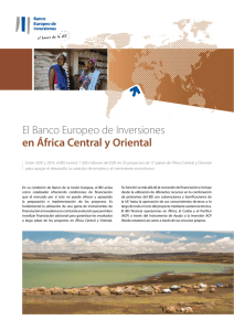 El Banco Europeo de Inversiones en África Central y Oriental