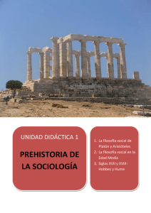 prehistoria de la sociología
