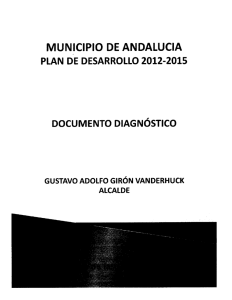 MUNICIPIO DE ANDALUCIA PLAN DE DESARROLLO 2012