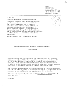 Distr. RESTRINGIDA E/CEPAL/PROY-6/R.Zfif 16 de Marzo de 1982