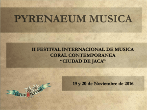 II FESTIVAL INTERNACIONAL DE MUSICA CORAL