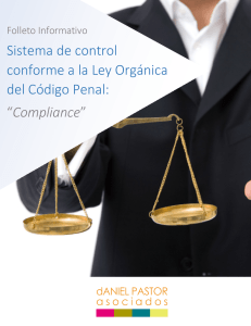 Compliance Penal: Folleto informativo