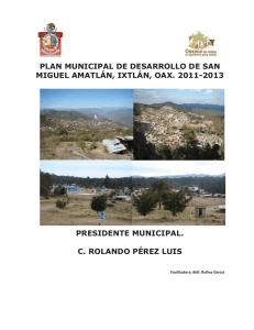 plan de desarrollo municipal de san francisco cajonos, villa alta, oax