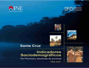 Indicadores Sociodemográficos por Provincia y Municipios, 1992