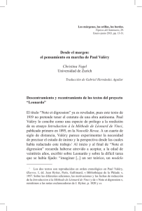 Desde el margen: el pensamiento en marcha de Paul Valéry