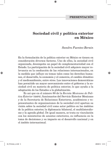 Sociedad civil y política exterior en México