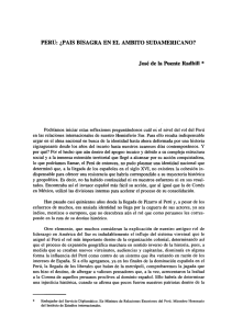 PERU: ¿PAIS BISAGRA EN EL AMBITO SUDAMERICANO?