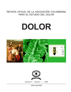 PORTADA 4-1.p65 - Asociación Colombiana para el Estudio del Dolor