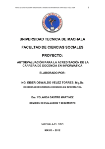 universidad tecnica de machala facultad de ciencias sociales proyecto