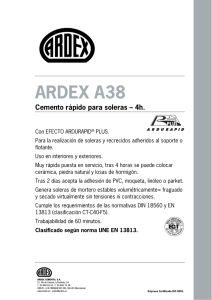 ARDEX A38 Cemento rápido para soleras
