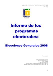 Programas electorales 2008