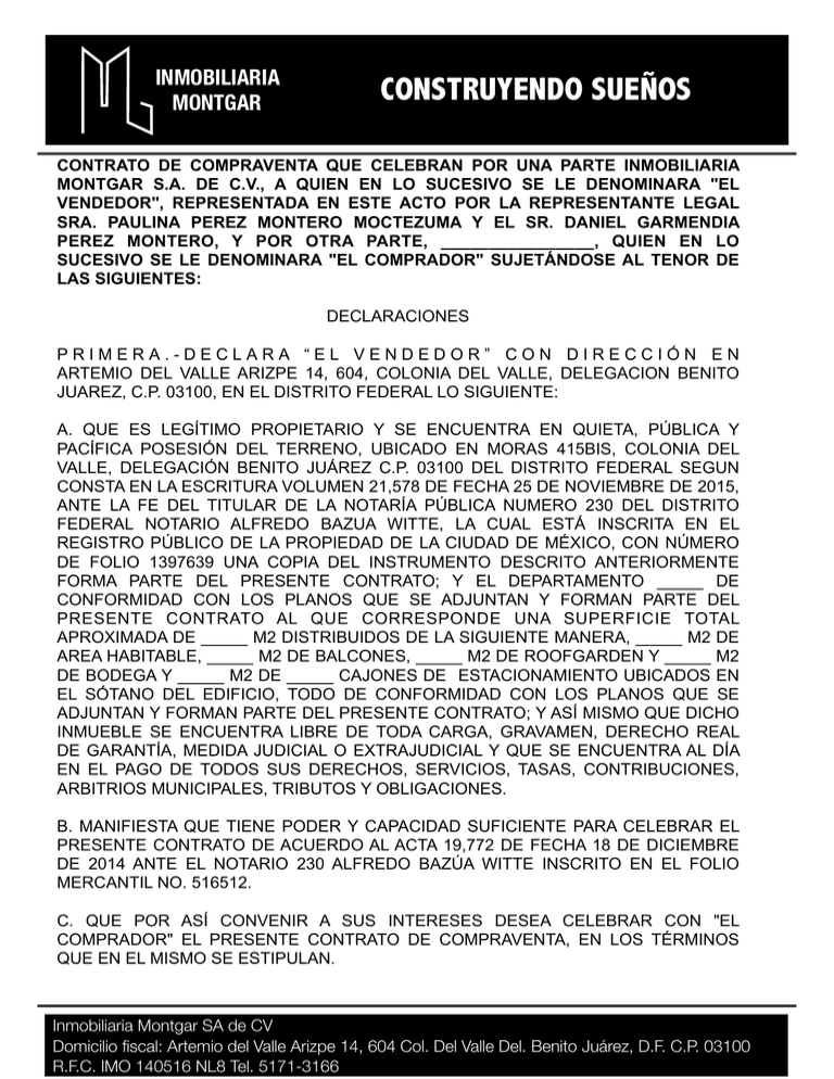 Contrato de CompraVenta