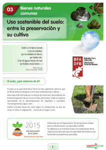 03 Uso sostenible del suelo: entre la preservación y su cultivo