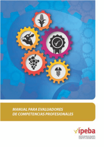 Manual para evaluadores de competencias profesionales
