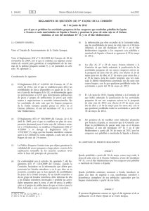 Reglamento de Ejecución (UE) no 476/2012 de la Comisión, de 5