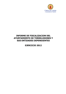 Informe de Fiscalización del Ayuntamiento de Torrelodones y sus