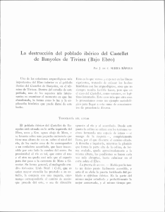 La destrucción del poblado ibérico del Castellet de