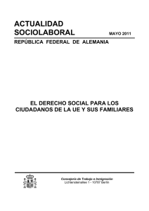 El derecho social para los ciudadanos europeos y sus familiares