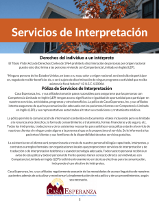 Interpreter Services-Spanish