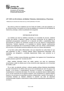 LEY 1/2012, de 28 de febrero, de Medidas Tributarias