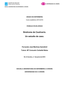 TFG Sindrome Cautiverio. Estudio de un caso. - RUC