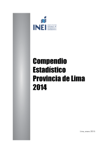 Compendio Estadístico Provincia de Lima 2014