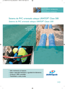 Sistema de PVC orientado adequa URATOP® Clase 500