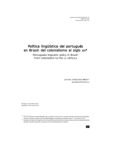 Política lingüística del portugués olítica lingüística del portugués en
