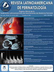 revista latinoamericana de perinatologia revista