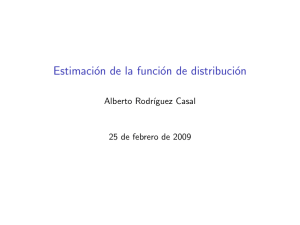 Estimación de la función de distribución