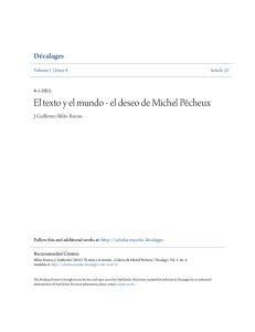 El texto y el mundo - el deseo de Michel PÃªcheux