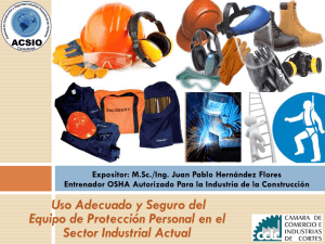 Equipo de Proteccion Personal - camara de comercio e industrias