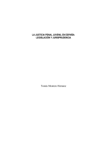 LA JUSTICIA PENAL JUVENIL EN ESPAÑA