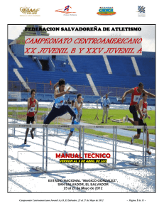 C.A. Juvenil A y B 2012 - Atletismo Centroamericano