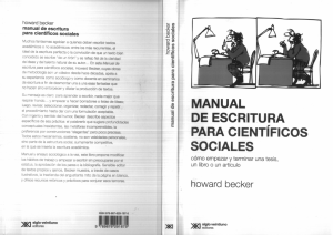 H. Becker – Manual de Escritura para Científicos Sociales.