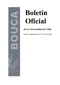 Boletín Oficial de la Universidad de Cádiz