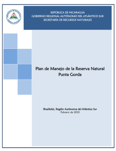 Plan de Manejo de la Reserva Natural Punta Gorda