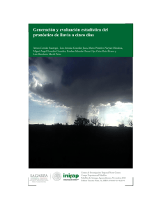 Generación y evaluación estadística del pronóstico de lluvia