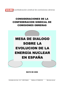 Mesa de Diálogo Social sobre la Evolución de la Energía Nuclear