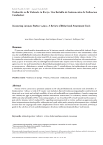 Resumen Abstract Measuring Intimate Partner Abuse. A Review of